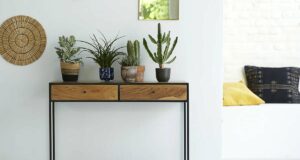 Agra Solid acacia and metal Console table review