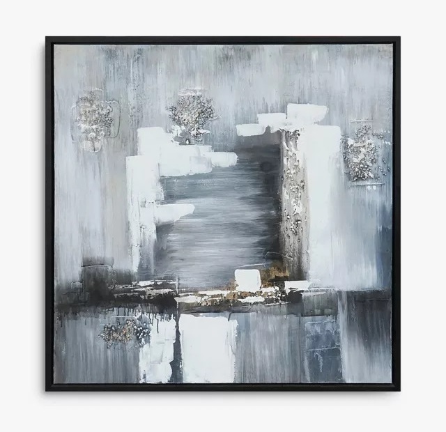 Tempest Monochrome Abstract Framed Canvas Review